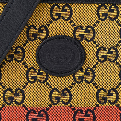 Gucci Monogram Multicolor Mini Retro Interlocking G Messenger Blue Rainbow Light Blue 8 of 10