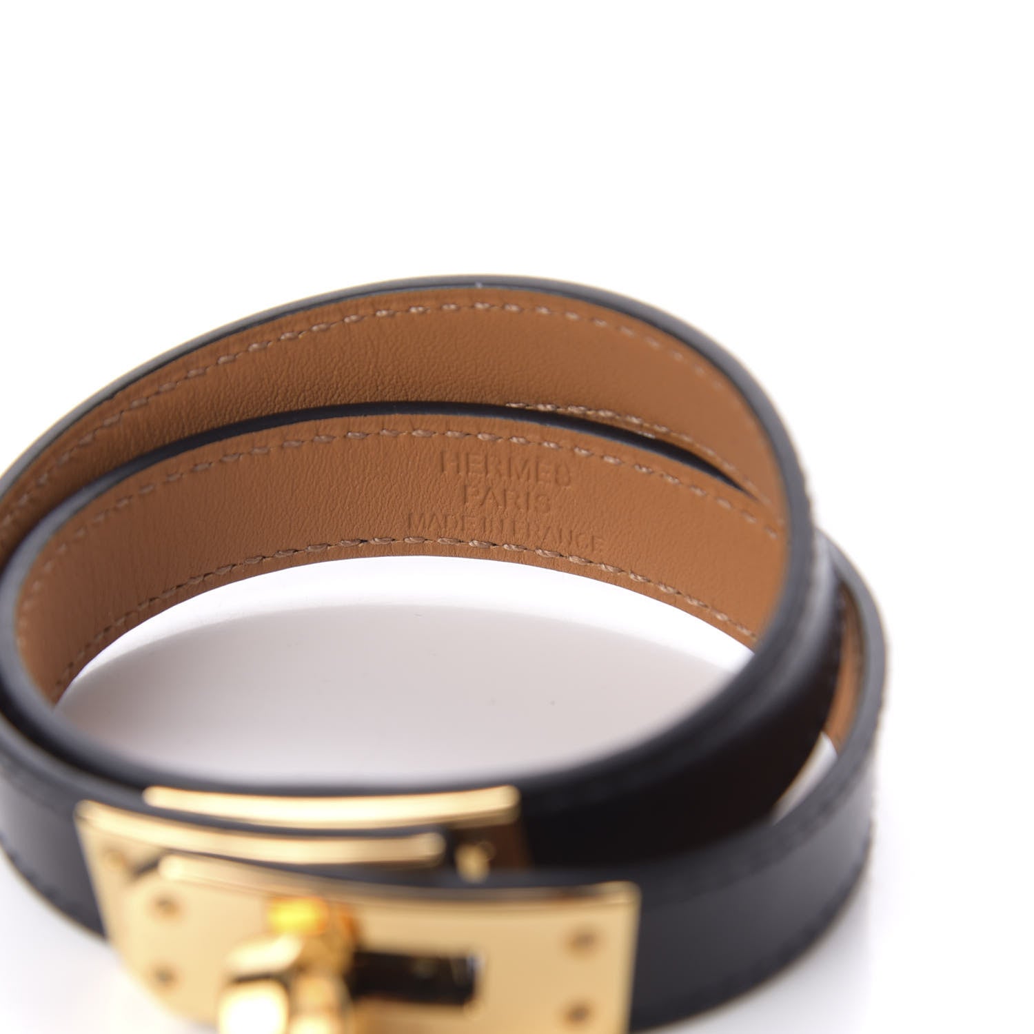 Hermes Box Kelly Double Tour Bracelet M Black 4 of 6