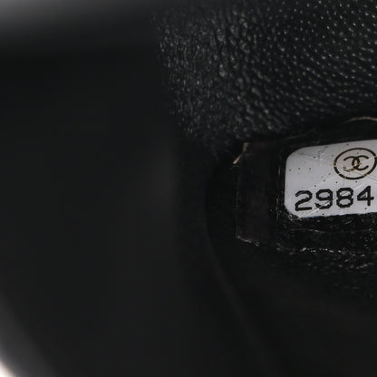 Chanel Fabric Printed Paris Rooftops Quilted Medium Double Flap Black Red White 7 of 9