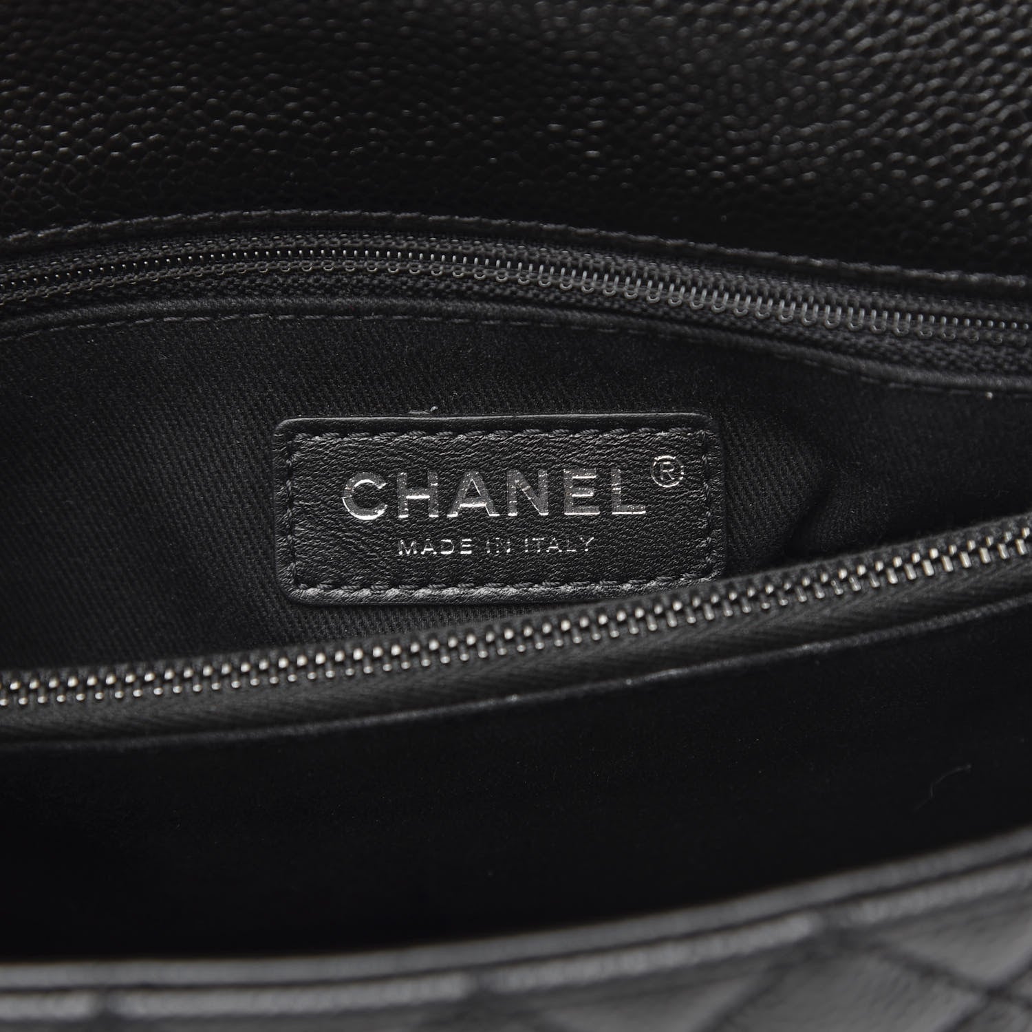 Chanel Caviar Quilted Small Coco Handle Flap So Black 5 of 10