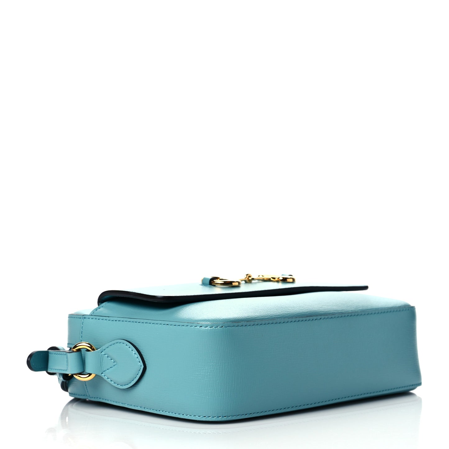 Azalea Calfskin Small Horsebit 1955 Shoulder Bag Dusty Azure