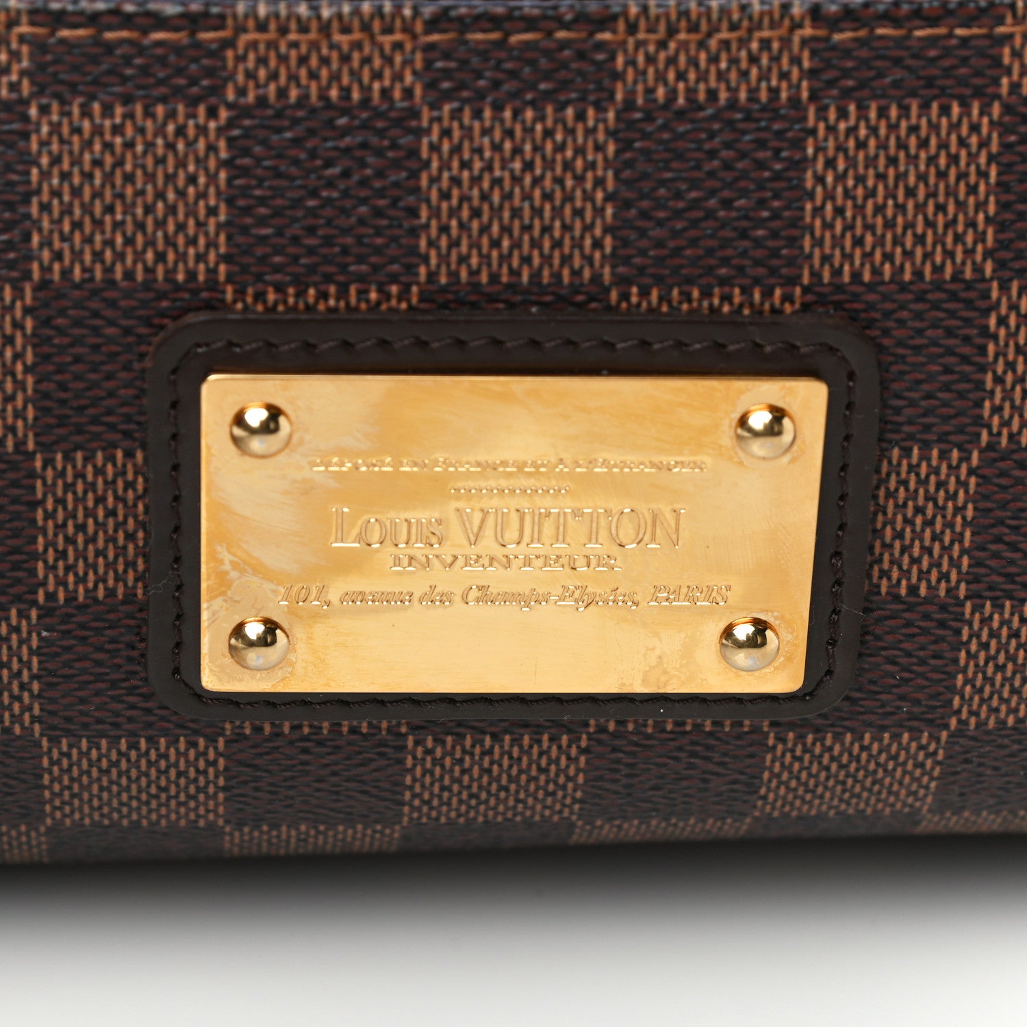 Louis Vuitton Damier Ebene Eva Clutch 9 of 10