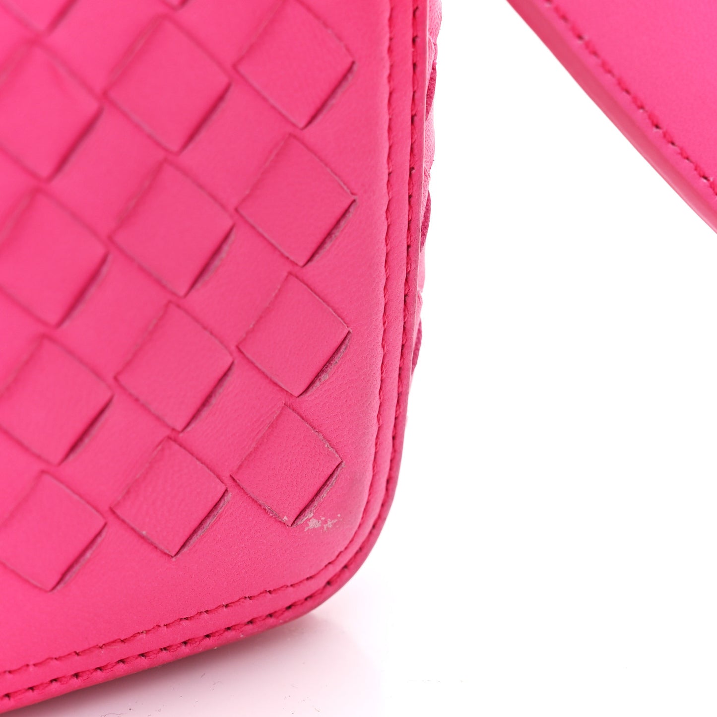 Nappa Intrecciato Alumna Bag Rosa Shock