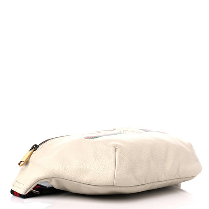 Gucci Grained Calfskin Logo Belt Bag White 4 of 13