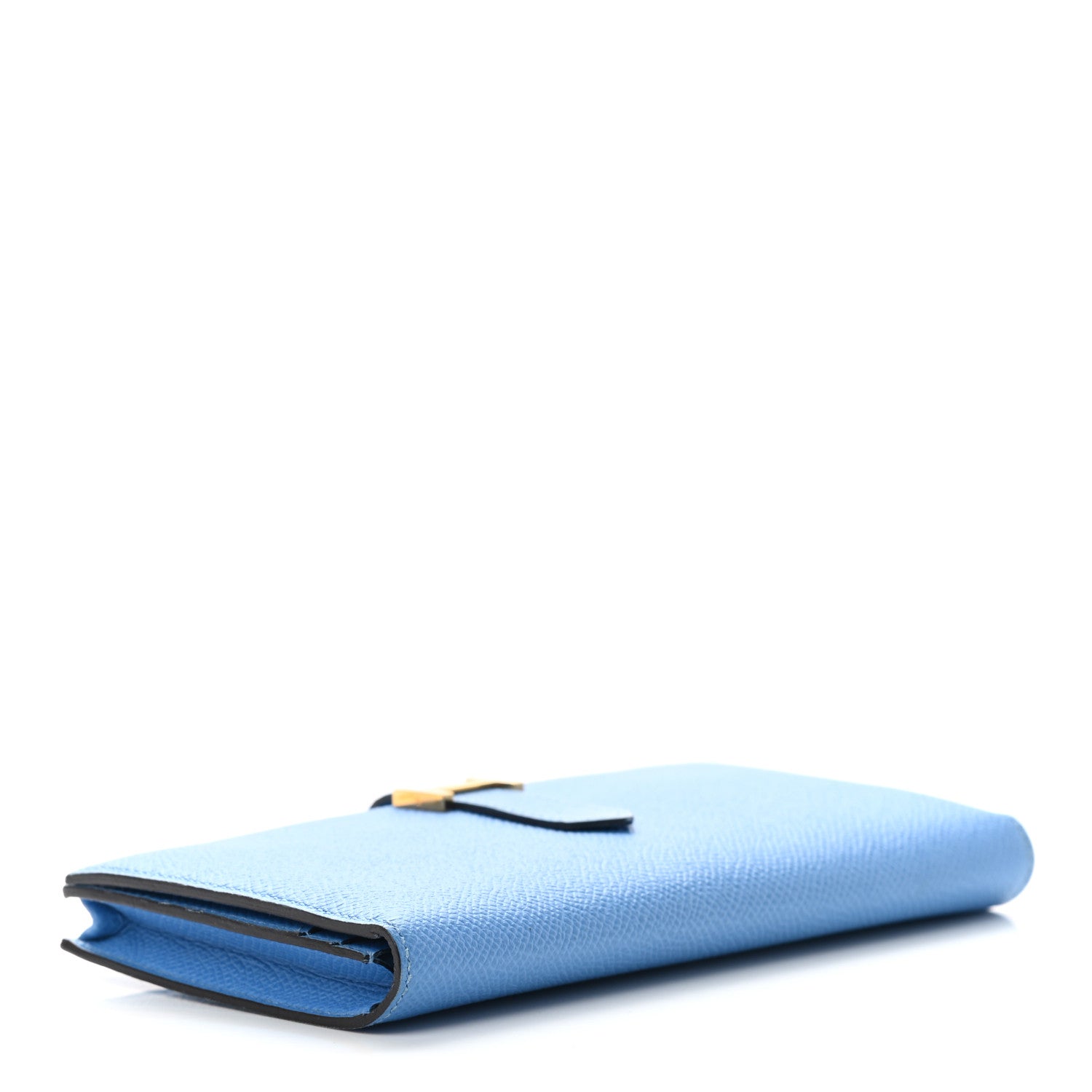 Hermes Epsom Bearn Gusset Wallet Bleu Paradis 4 of 12