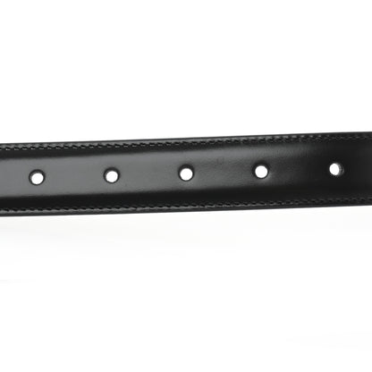 Celine Box Calfskin Medium 25mm Triomphe Belt 70 28 Black 3 of 8