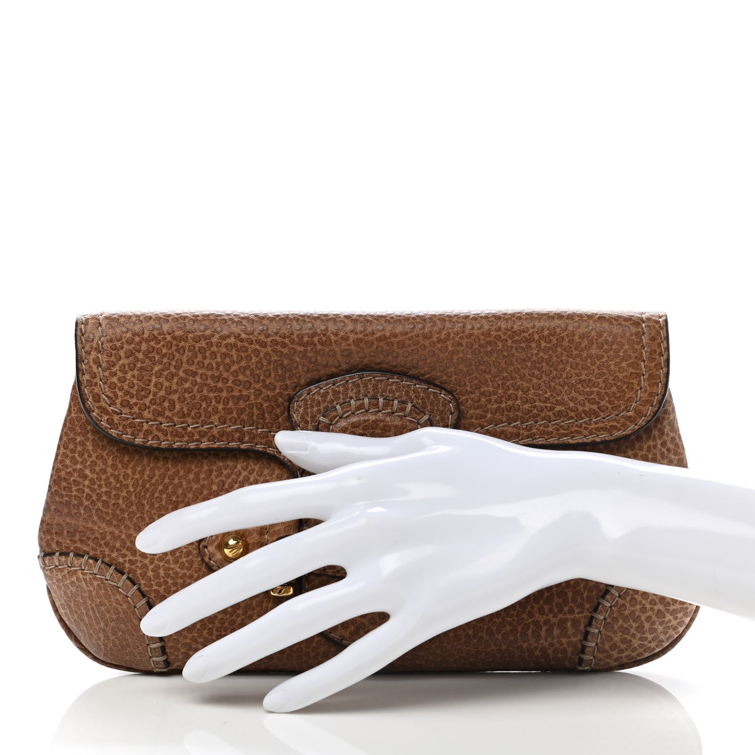 Gucci Calfskin New Pelham Clutch Brown 2 of 7