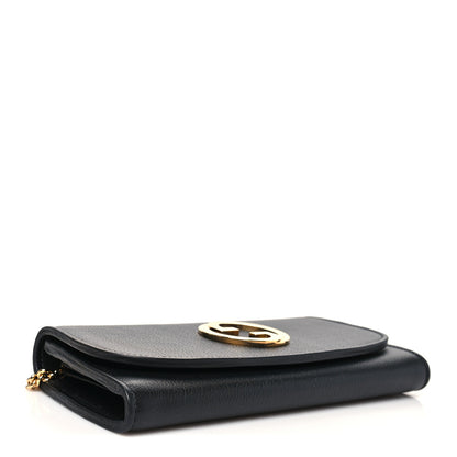 Gucci Roxy Calfskin Blondie Continental Chain Wallet Black 4 of 10