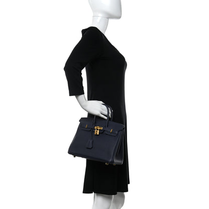 Hermes Togo Birkin 25 Bleu Nuit 2 of 9