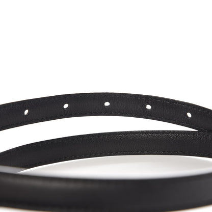 Gucci Moon Calfskin Nickel Interlocking G 20mm Belt 80 32 Black 3 of 4