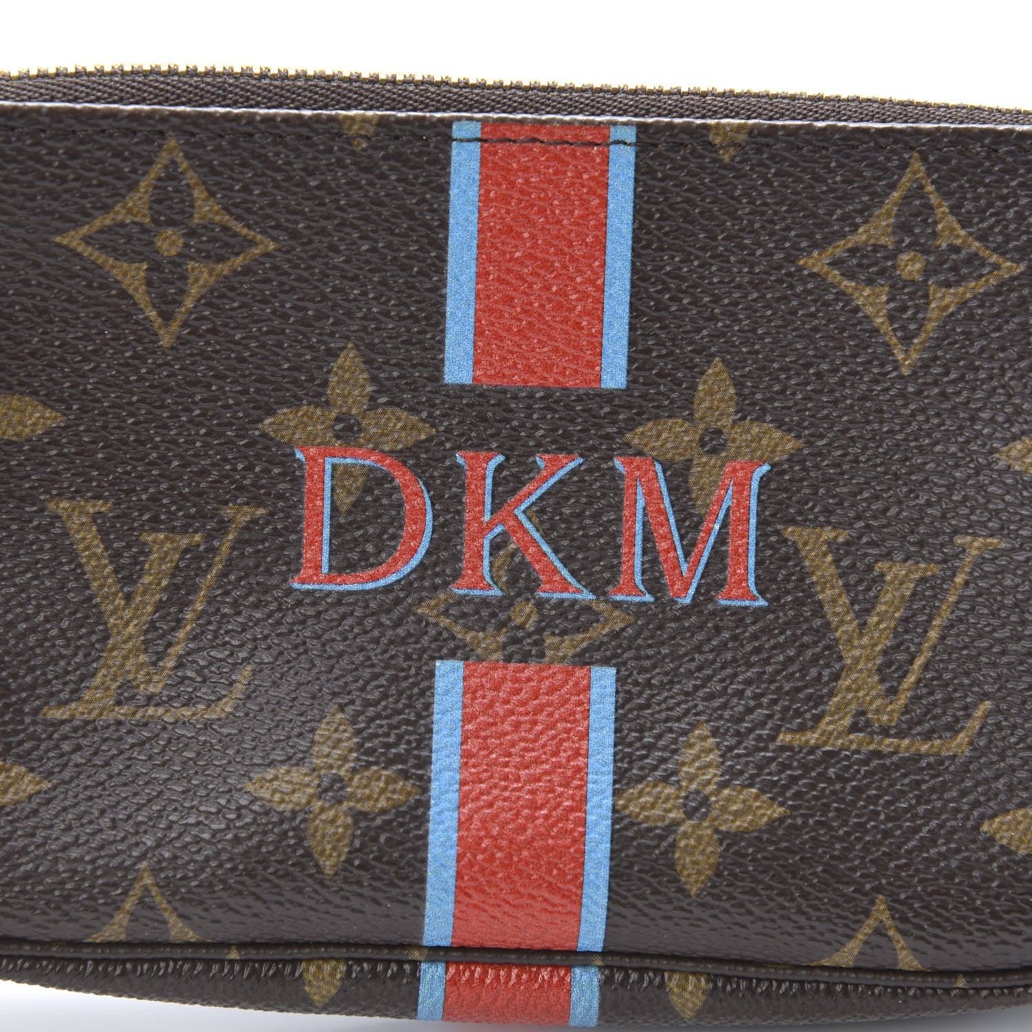 Louis Vuitton Monogram My LV Heritage Mini Pochette Accessories Blue Claire Rouge 9 of 9