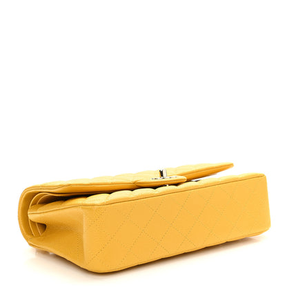 Chanel Caviar Quilted Medium Double Flap Yellow 4 of 12