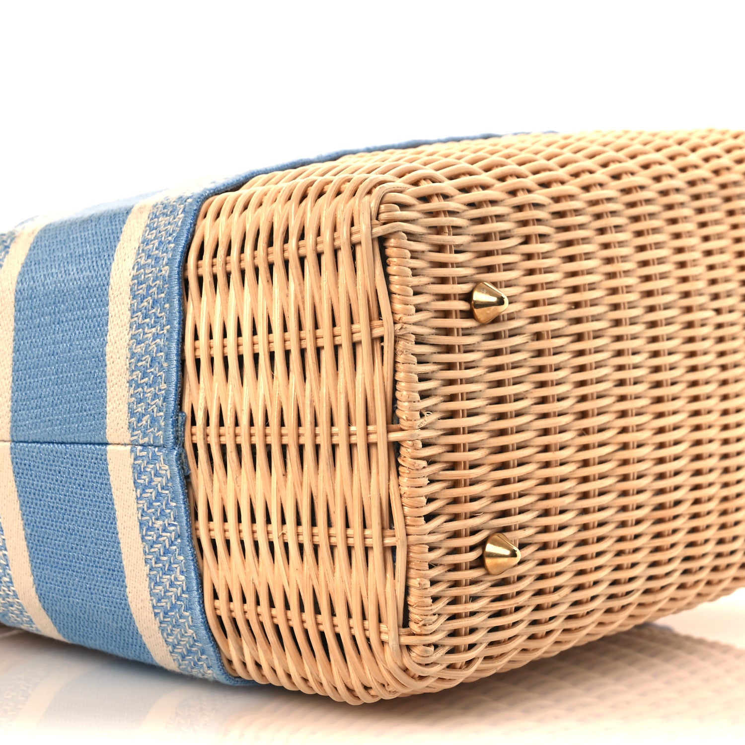 Christian Dior Wicker Oblique Medium Lady Dior Bag Cornflower Blue 8 of 13