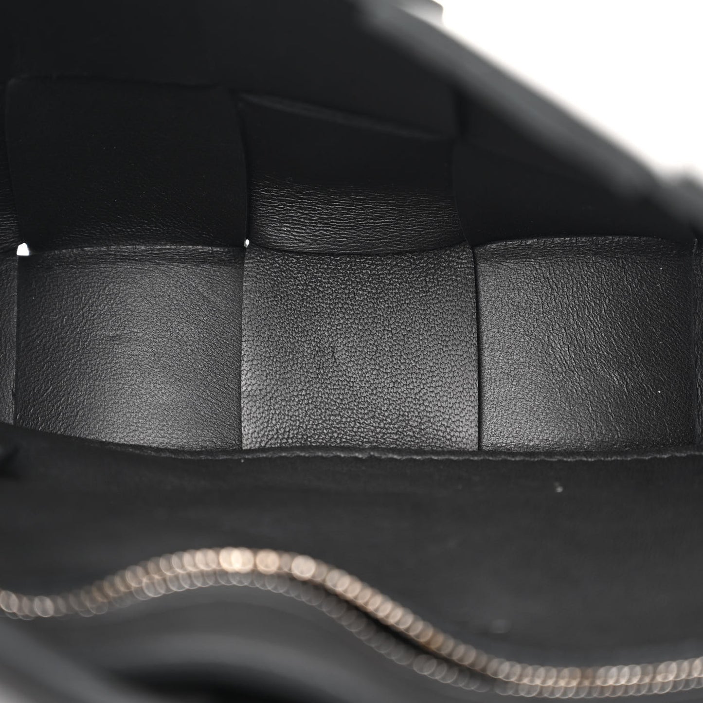 Lambskin Maxi Intrecciato Cassette Crossbody Bag Black