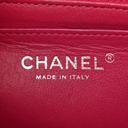 Chanel Patent Calfskin Quilted Mini Rectangular Flap Pink 6 of 10