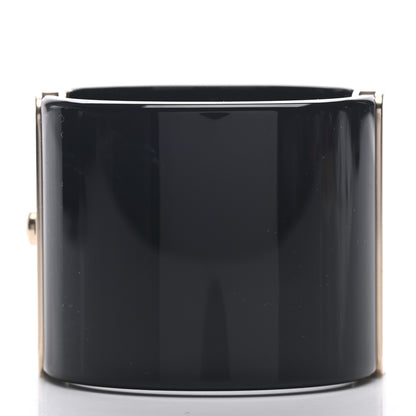 Chanel Resin Lambskin CC Cuff Black 3 of 6