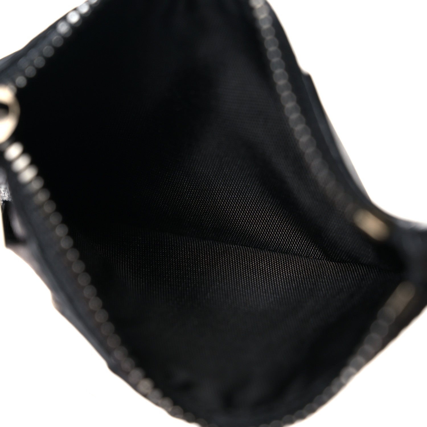 Off-White Calfskin Logo Zip Card Holder Black 5 of 12