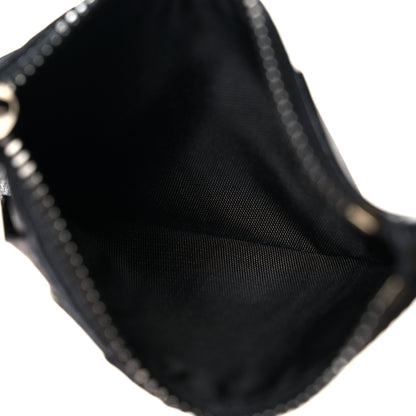 Off-White Calfskin Logo Zip Card Holder Black 5 of 12