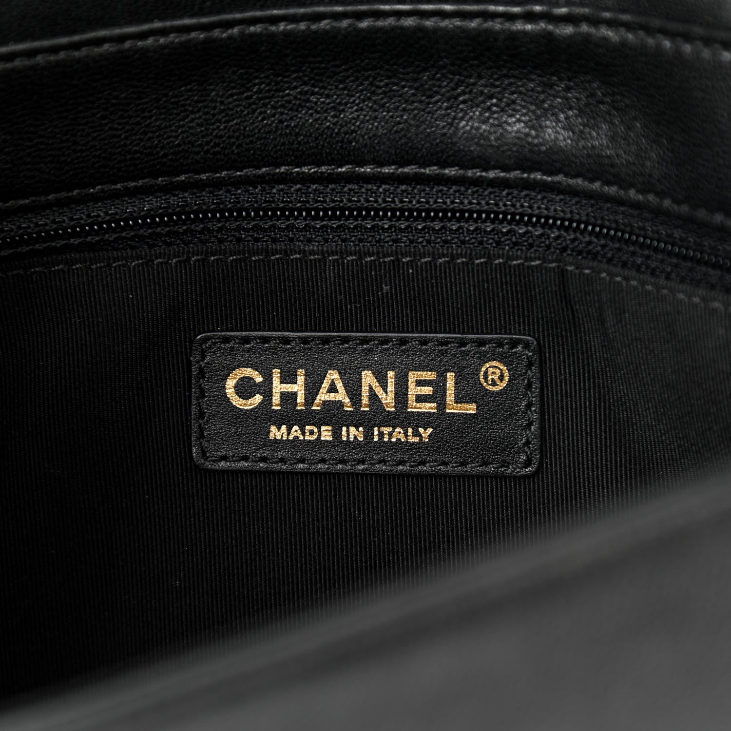 Chanel Sheepskin Chevron Quilted Vintage Mademoiselle Flap Black 8 of 12