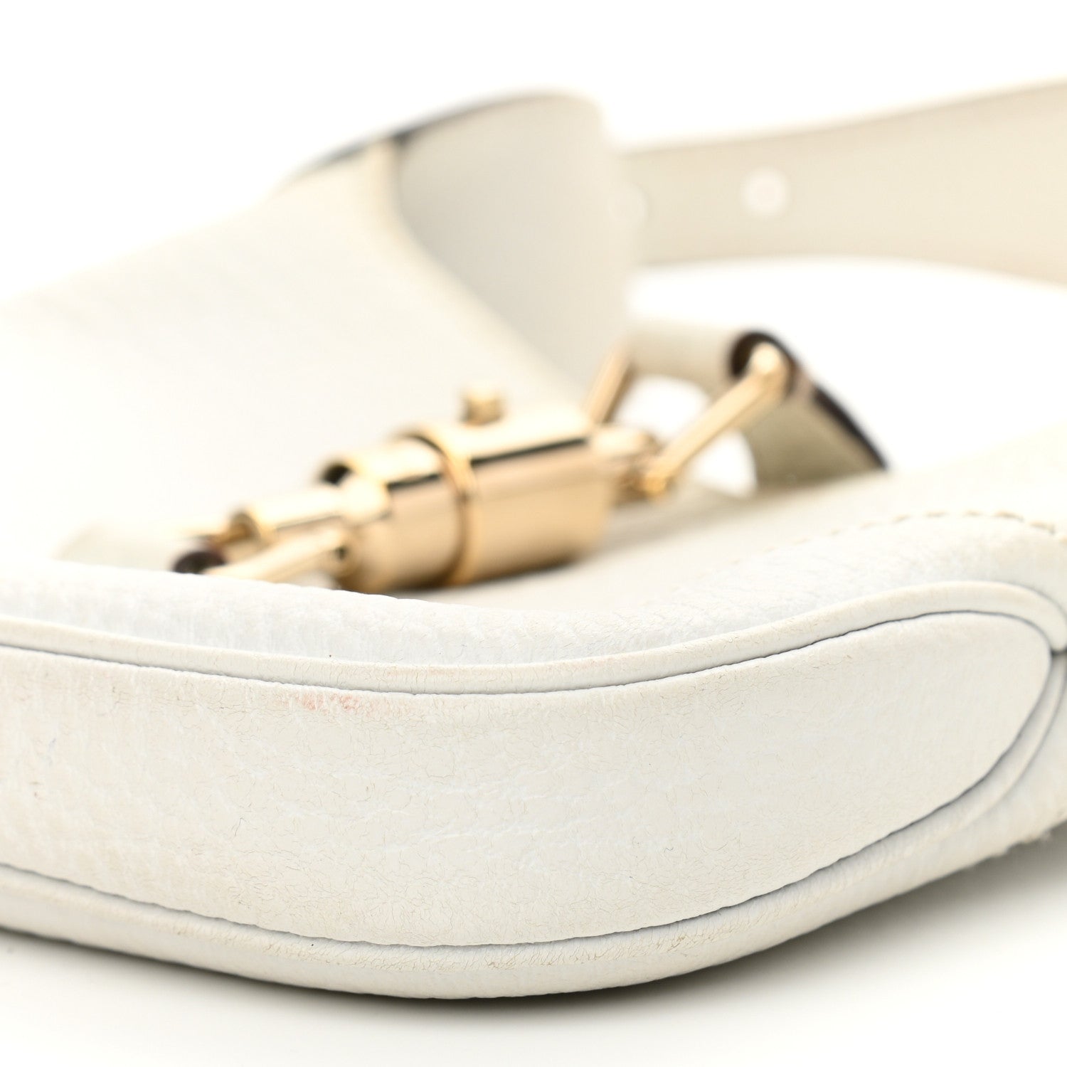 Gucci Calfskin Small Jackie O Hobo White 10 of 13