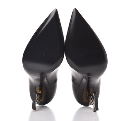 Saint Laurent Calfskin Opyum 100 Pumps 37 Black Gold 5 of 9