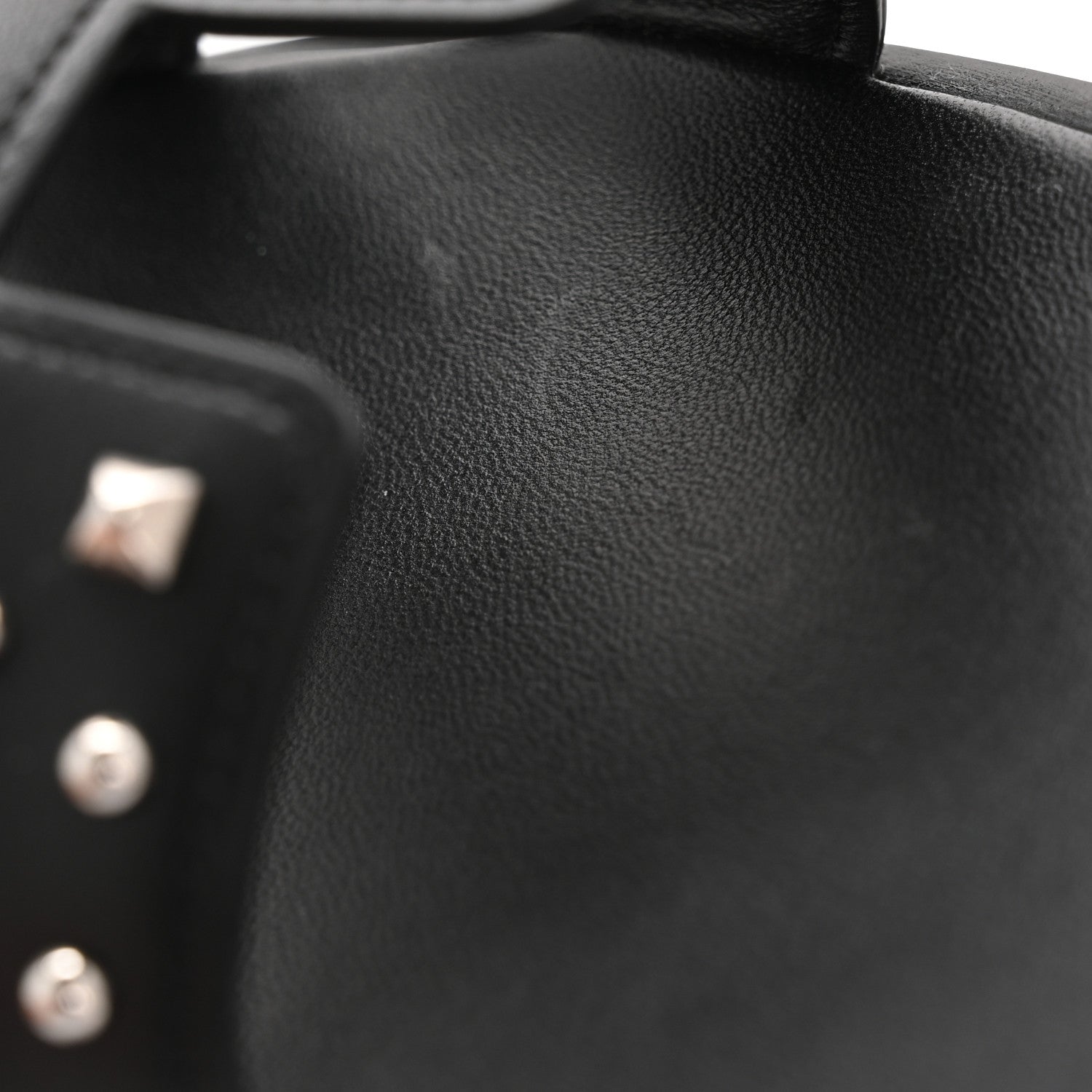 Hermes Calfskin Studded Oran Sandals 40 Black 10 of 11