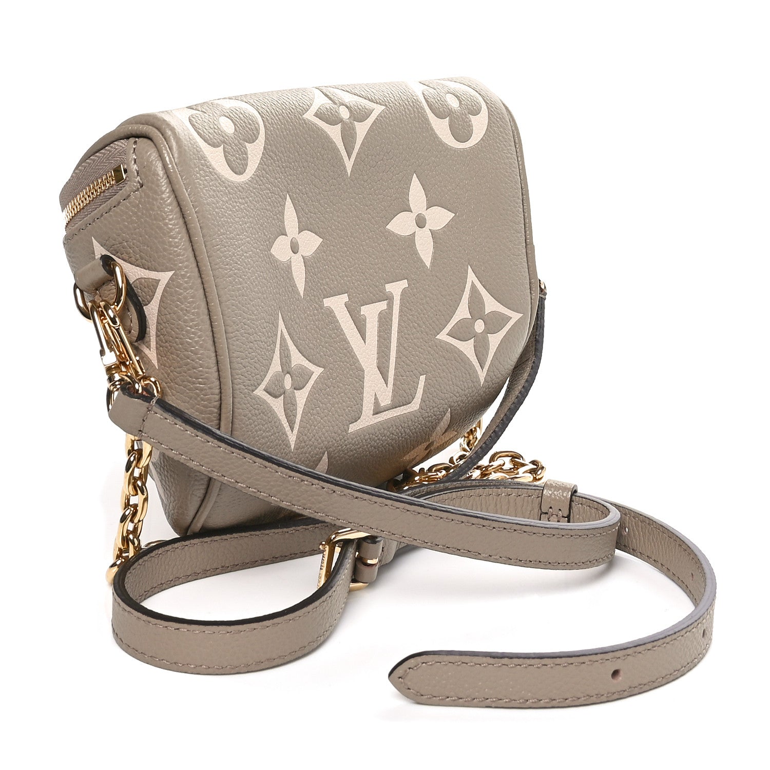 Louis Vuitton Empreinte Monogram Giant Mini Bumbag Tourterelle Cream 2 of 9