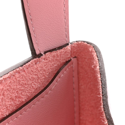 Hermes Taurillon Clemence Swift In-The-Loop 18 Bag Rose Sakura 11 of 12