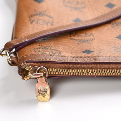 MCM Visetos Large Liz Reversible Shopper Tote Cognac 21 of 32