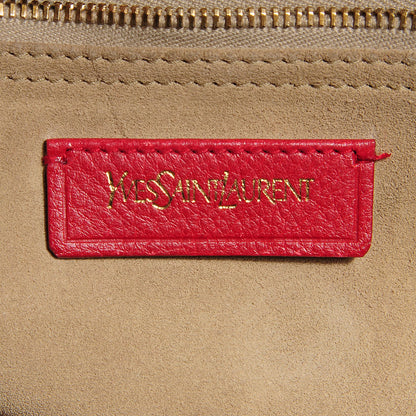 Saint Laurent Calfskin Large Muse Two Pale Beige Navy Cherry 6 of 8