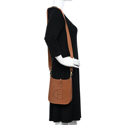 Hermes Taurillon Clemence Evelyne TPM Gold 2 of 10