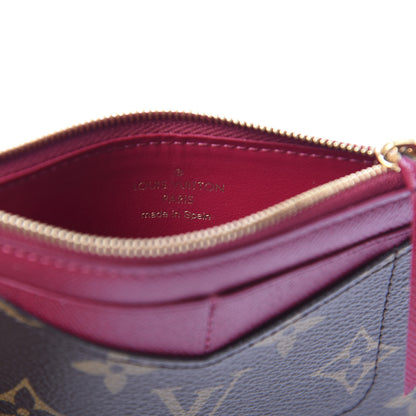 Louis Vuitton Monogram Zipped Card Holder Fuchsia 6 of 9
