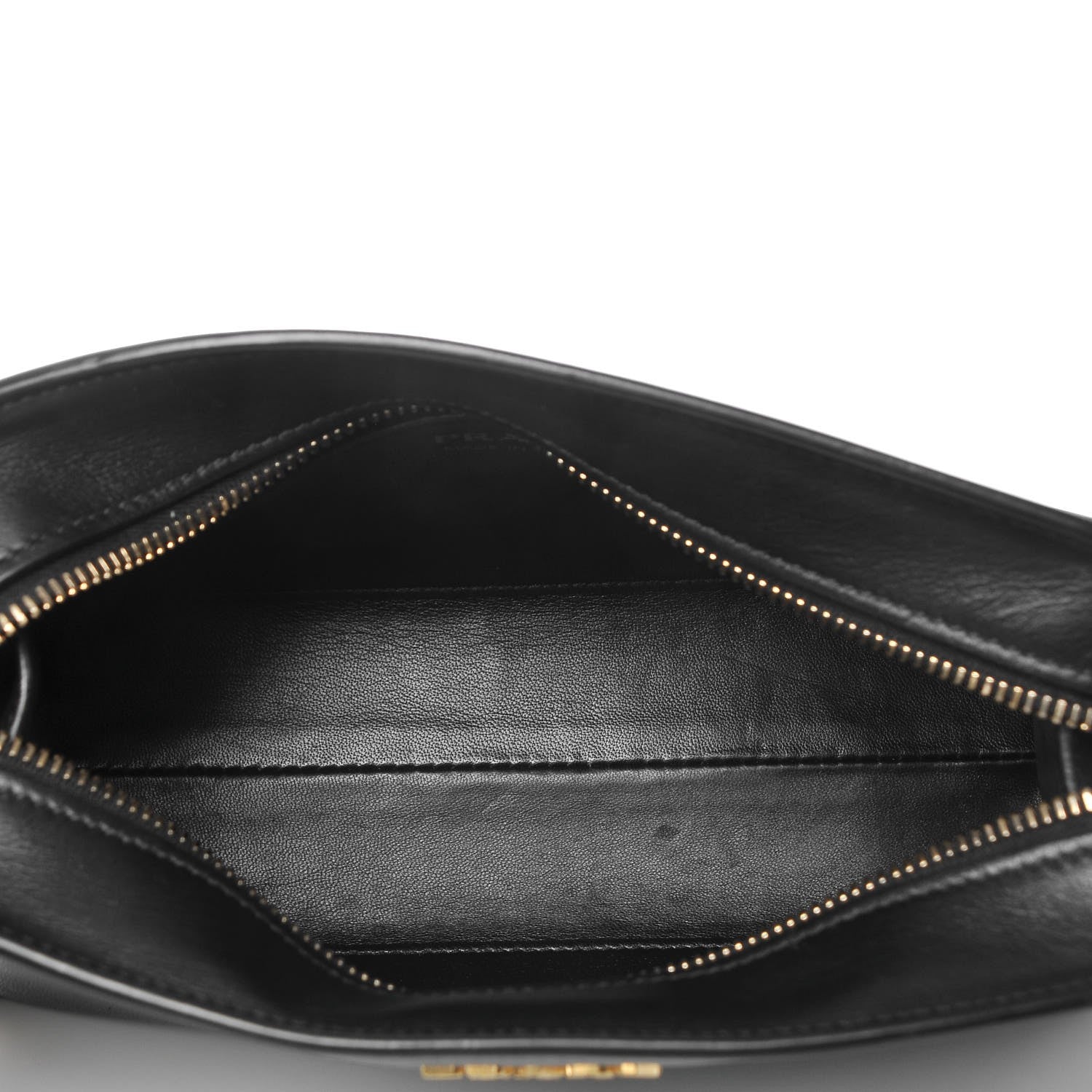 Prada Saffiano City Calf Esplanade Crossbody Bag Black 6 of 9