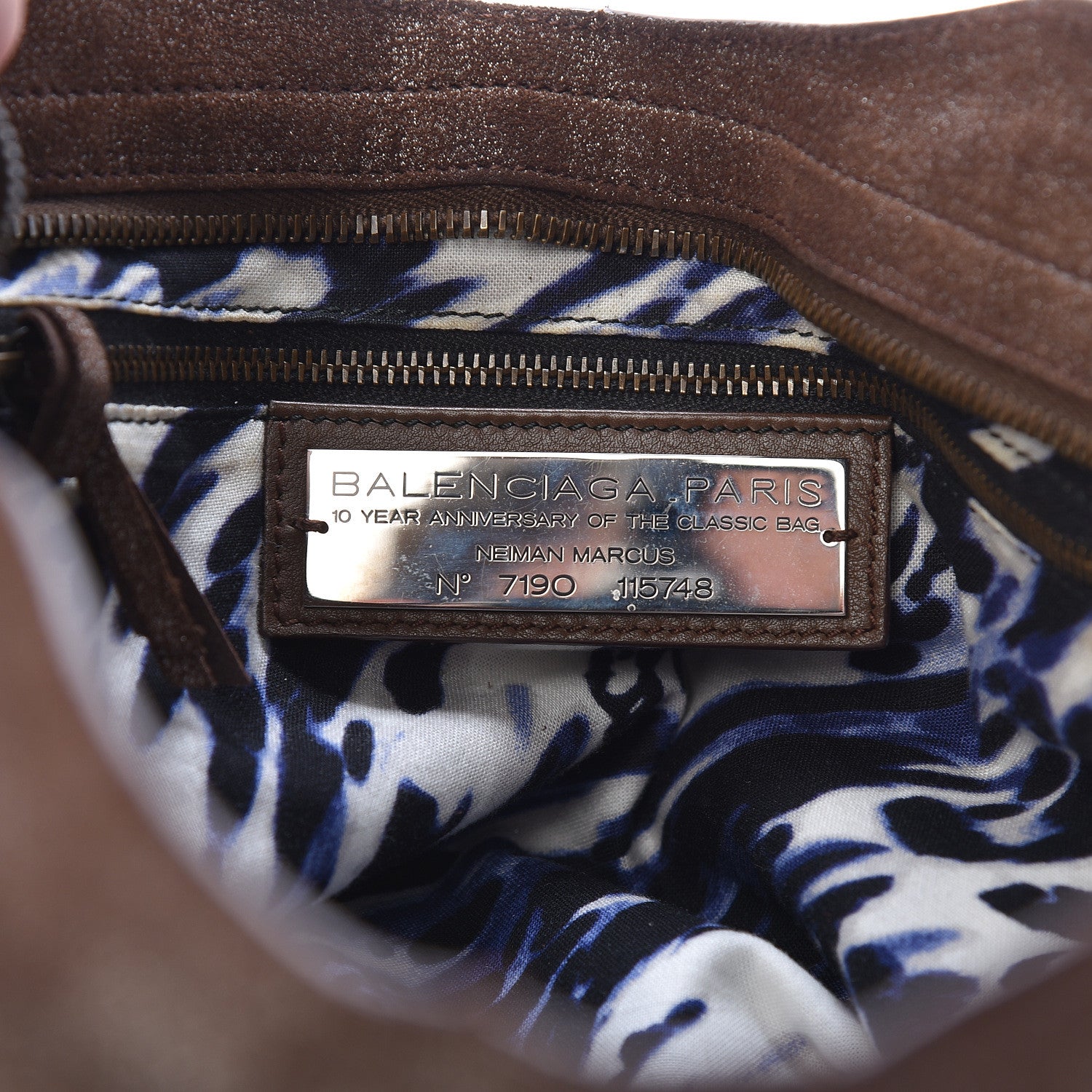 Balenciaga Metallic Craquele Calfskin Classic Hardware City Bronze 6 of 13