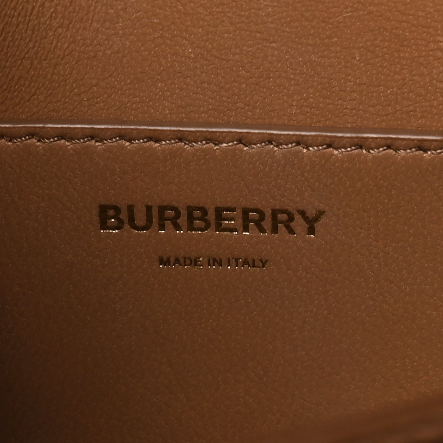 Calfskin Monogram Mini TB Bag Beige