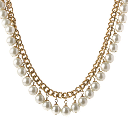 Chanel Pearl Necklace Gold 1 of 4