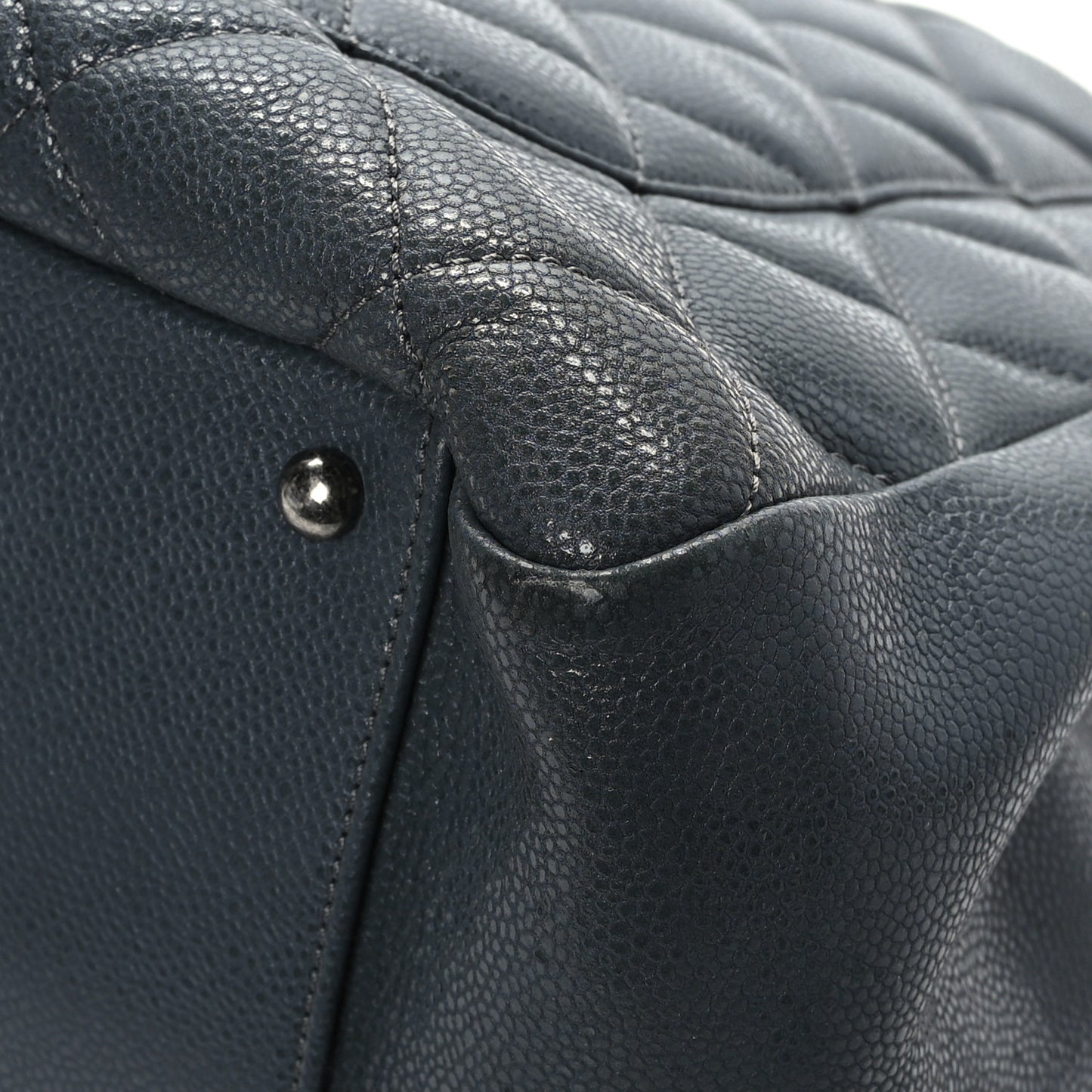 Caviar Quilted XL Grand Shopping Tote GST Blue