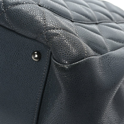 Chanel Caviar Quilted XL Grand Shopping Tote GST Blue 11 of 12