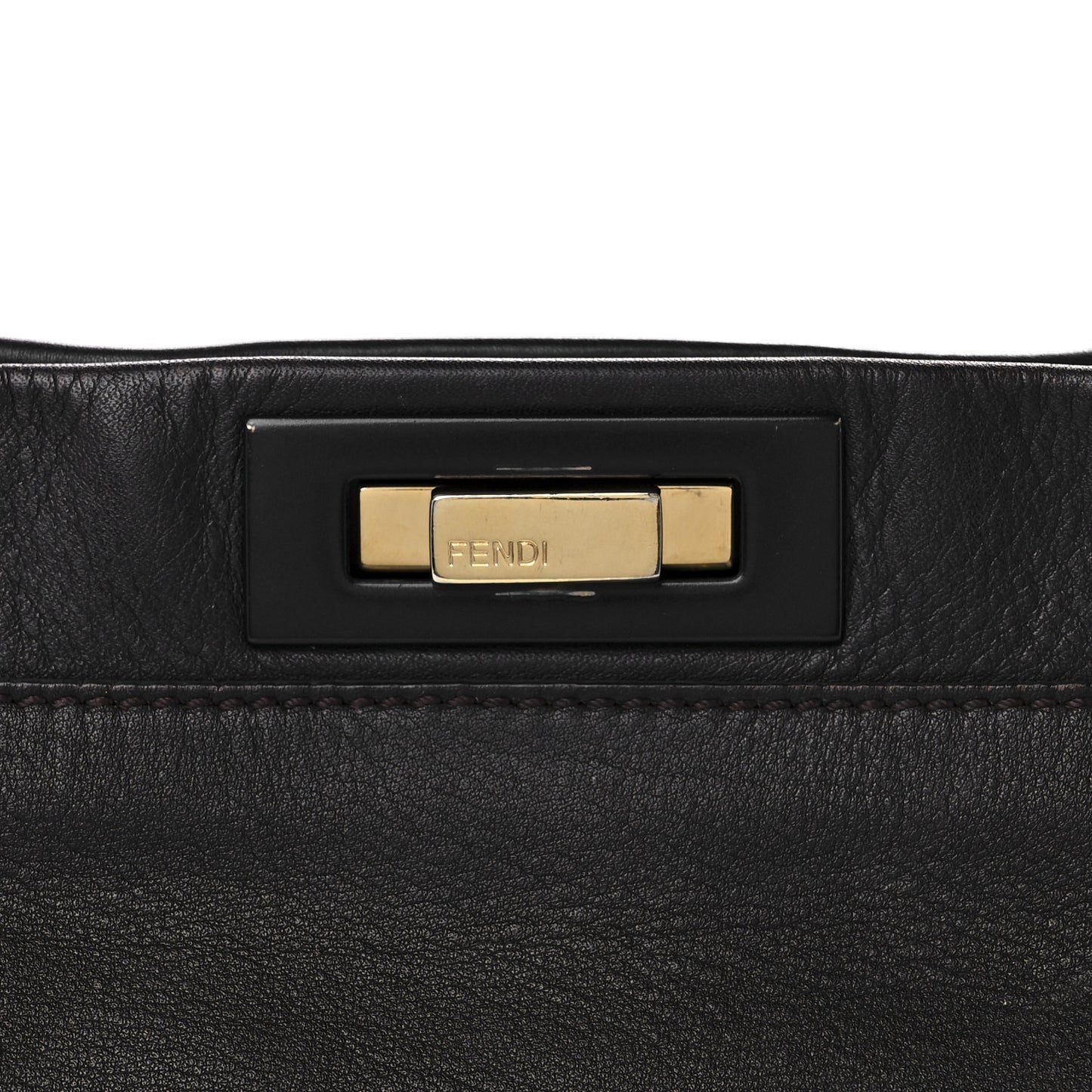 Vitello Dolce Marmol Large Peekaboo Iconic Satchel Ebano Blu Scuro
