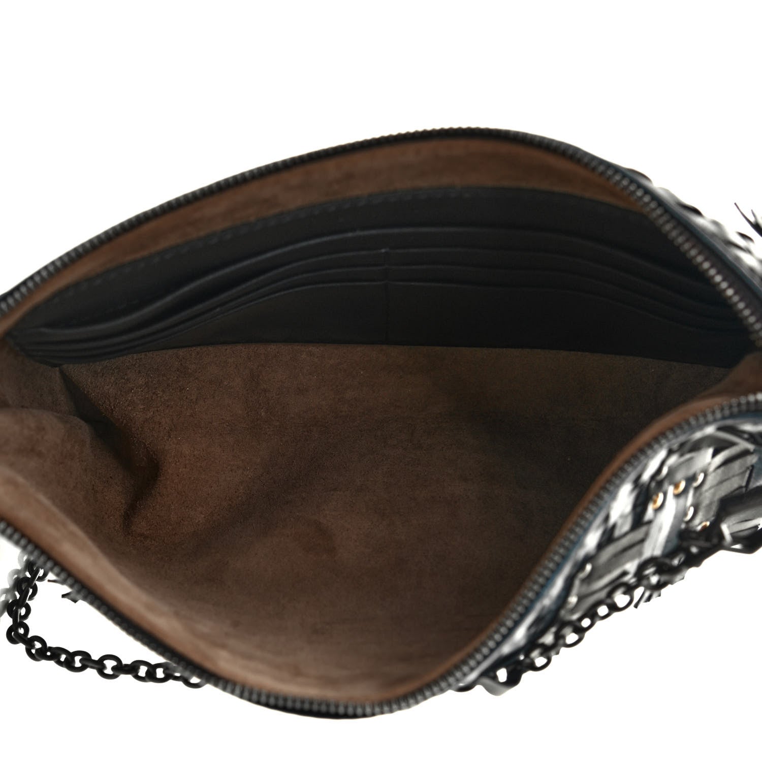 Bottega Veneta Nappa Intrecciato Studded Biletto Chain Crossbody Multicolor 5 of 10