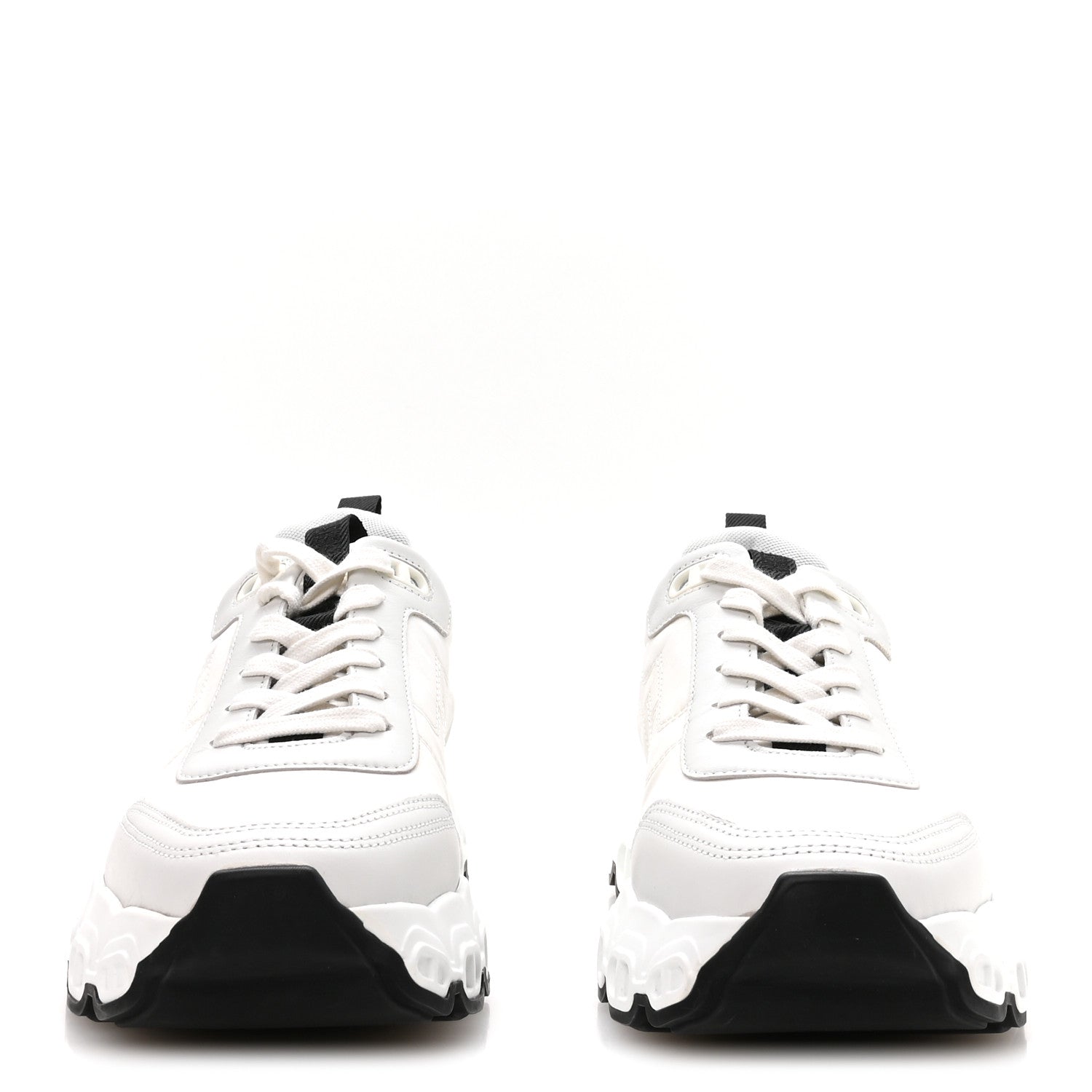 Hermes Parachute Fabric Calfskin Impulse Sneakers 38.5 White 3 of 8