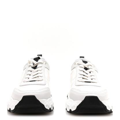 Hermes Parachute Fabric Calfskin Impulse Sneakers 38.5 White 3 of 8
