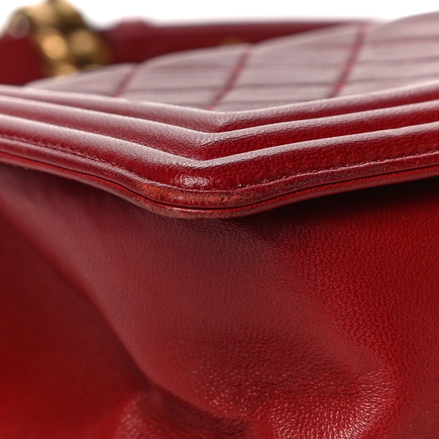 Chanel Calfskin Quilted Medium Boy Flap Red 10 of 21