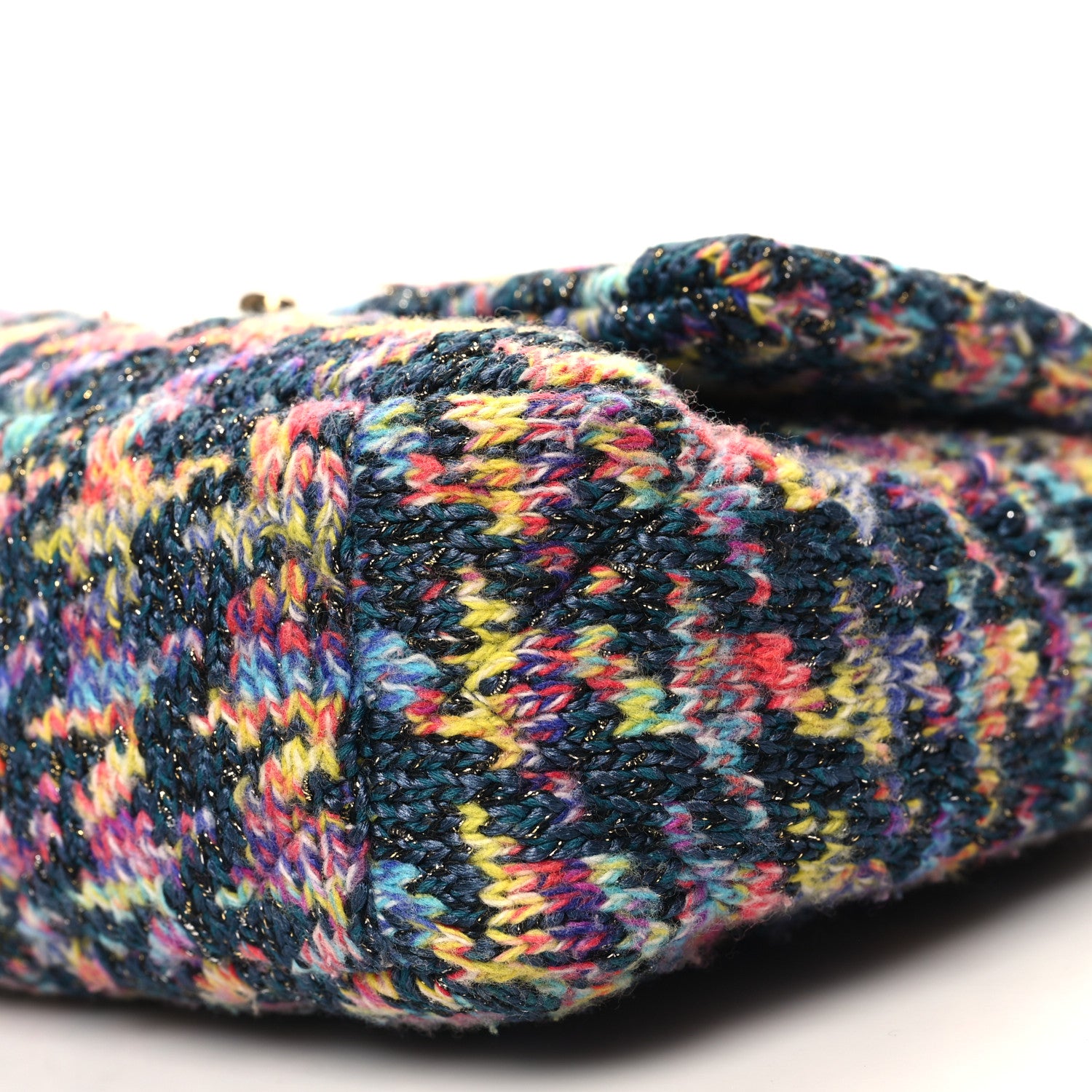 Chanel Tweed Quilted Medium Chanel 19 Flap Dark Multicolor 10 of 10