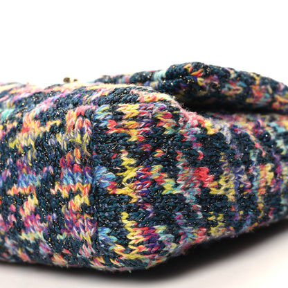 Chanel Tweed Quilted Medium Chanel 19 Flap Dark Multicolor 10 of 10