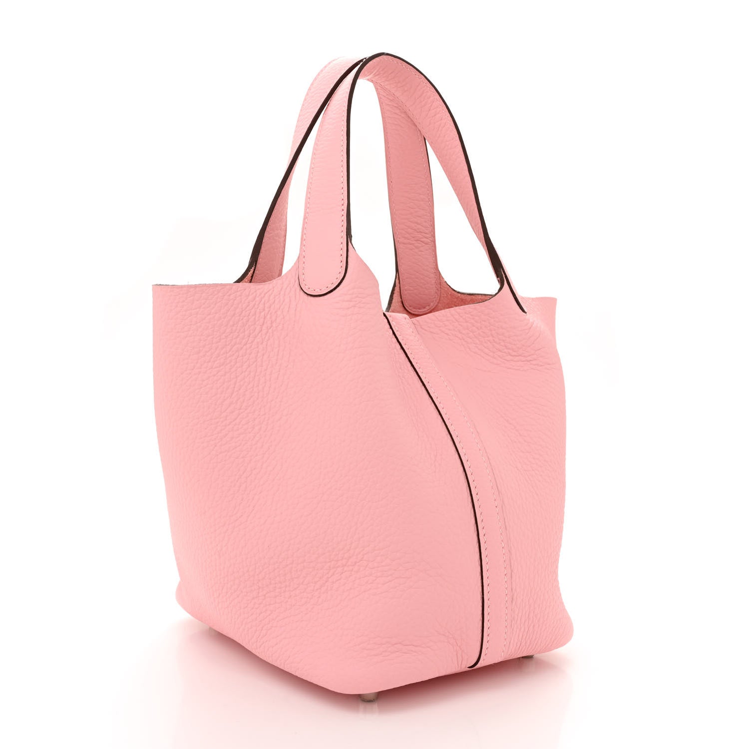 Hermes Taurillon Clemence Picotin Lock 18 PM Rose Sakura 3 of 12