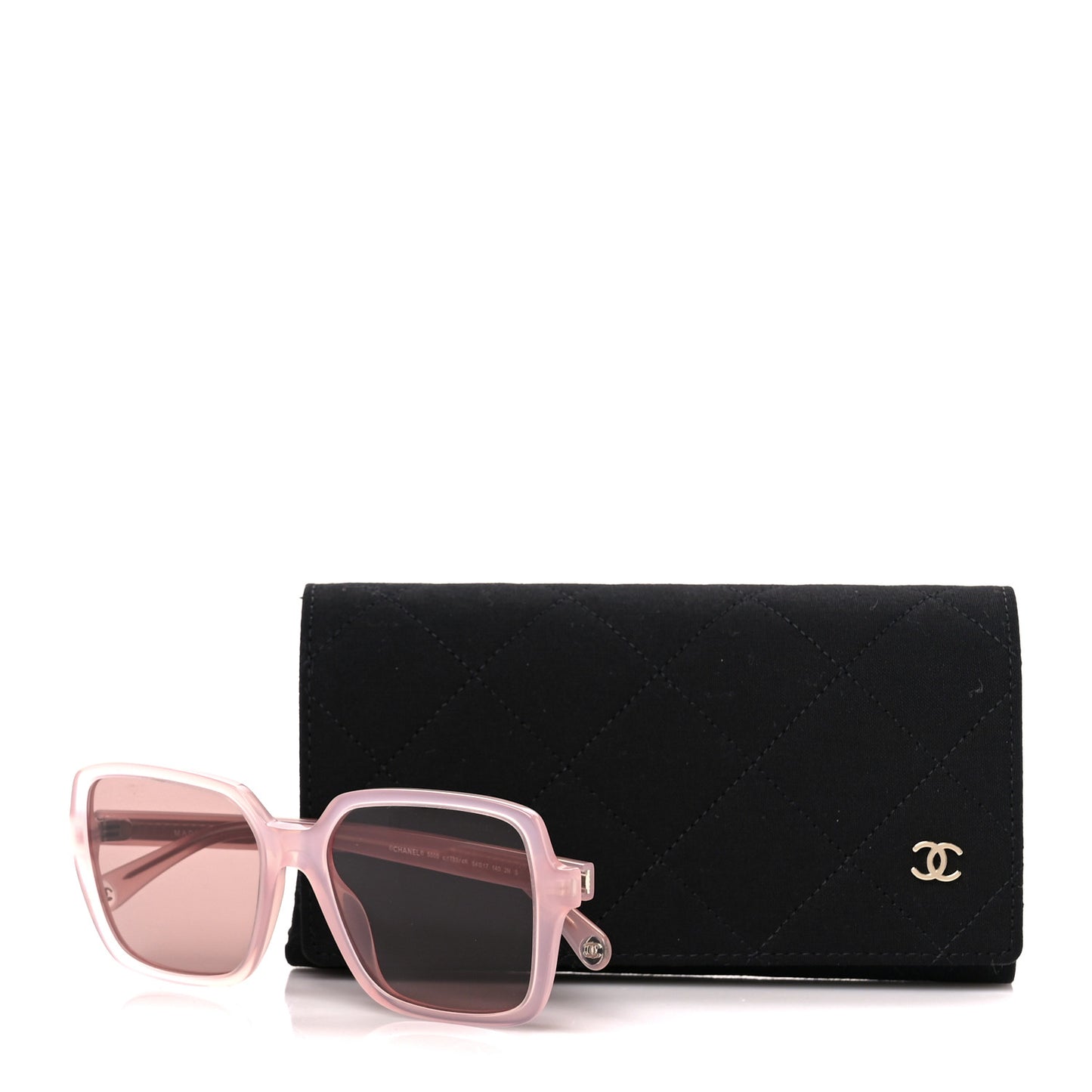 Acetate Square Sunglasses 5505 Light Pink