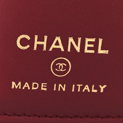 Chanel Caviar Quilted Passport Holder Burgundy 6 of 8