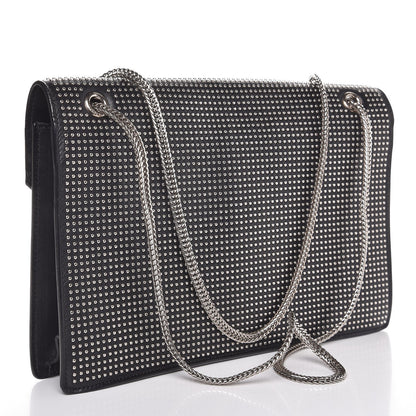 Saint Laurent Calfskin Studded Medium Betty Black 4 of 15