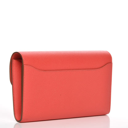 Hermes Epsom Constance Long Wallet Peony 3 of 13